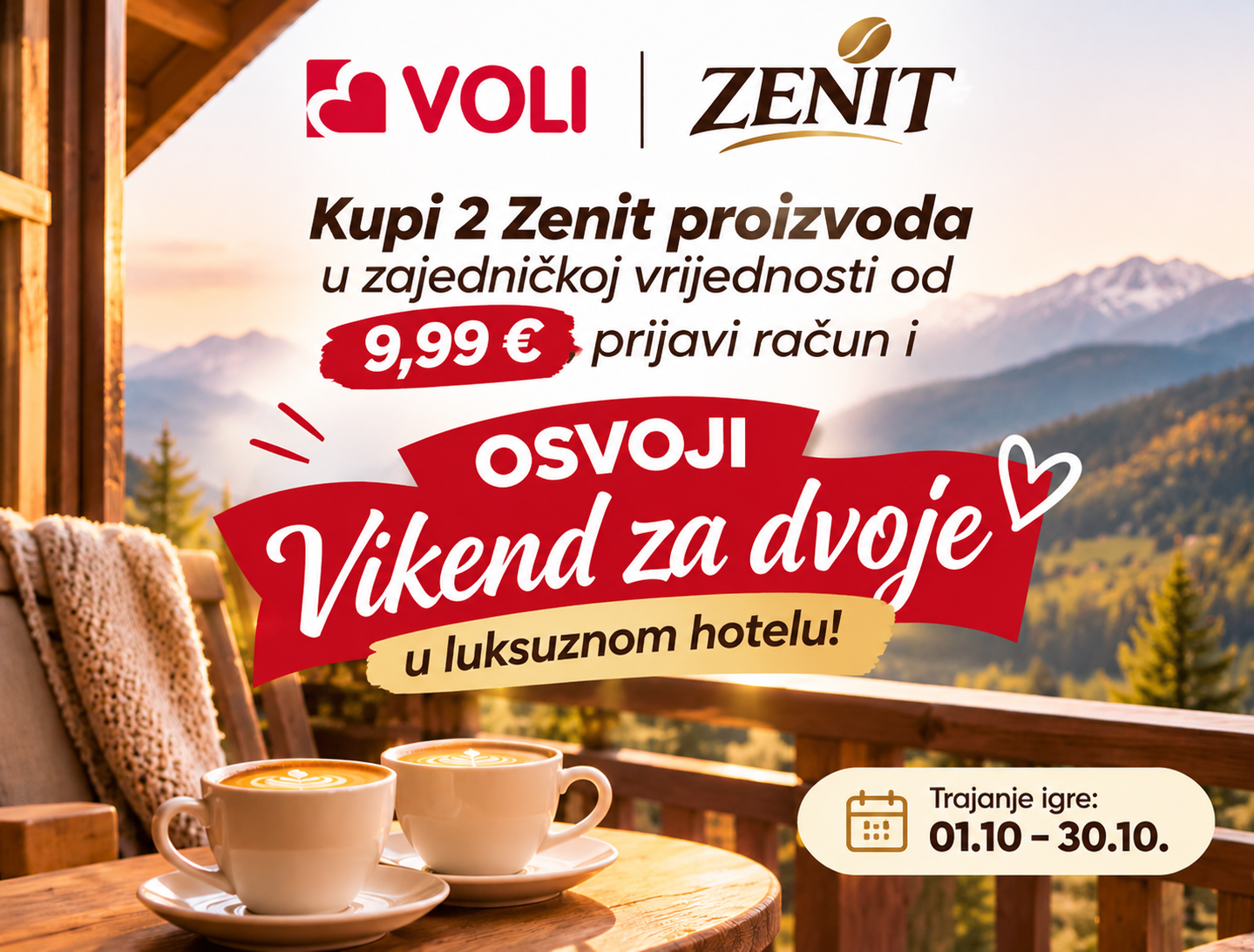 VOLI & ZENIT te vode na vikend iz snova!